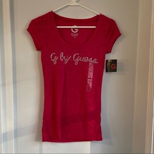 G by Guess Pink Short Sleeve Top - Small - New with tags